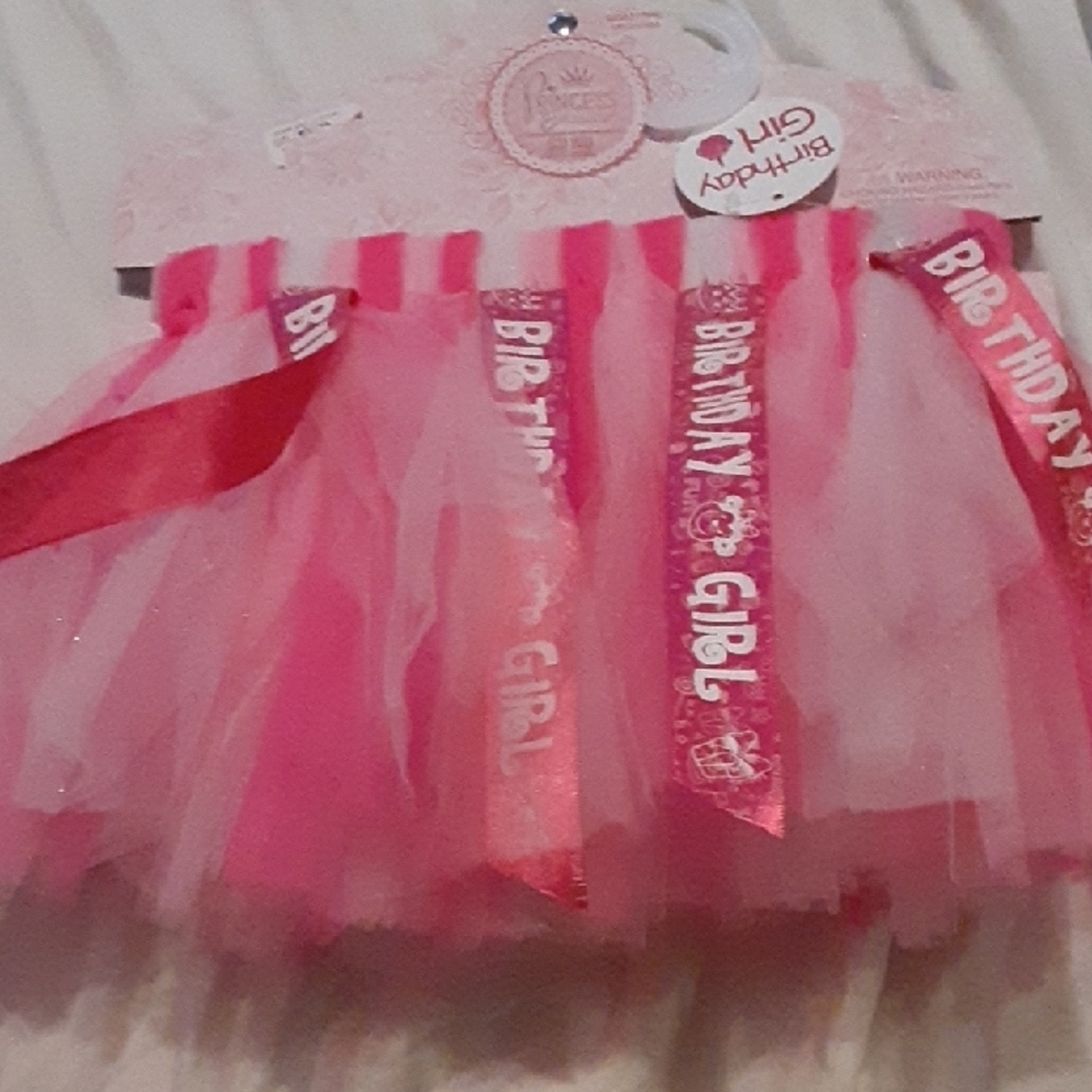 Pink Birthday Girl Tutu Skirt